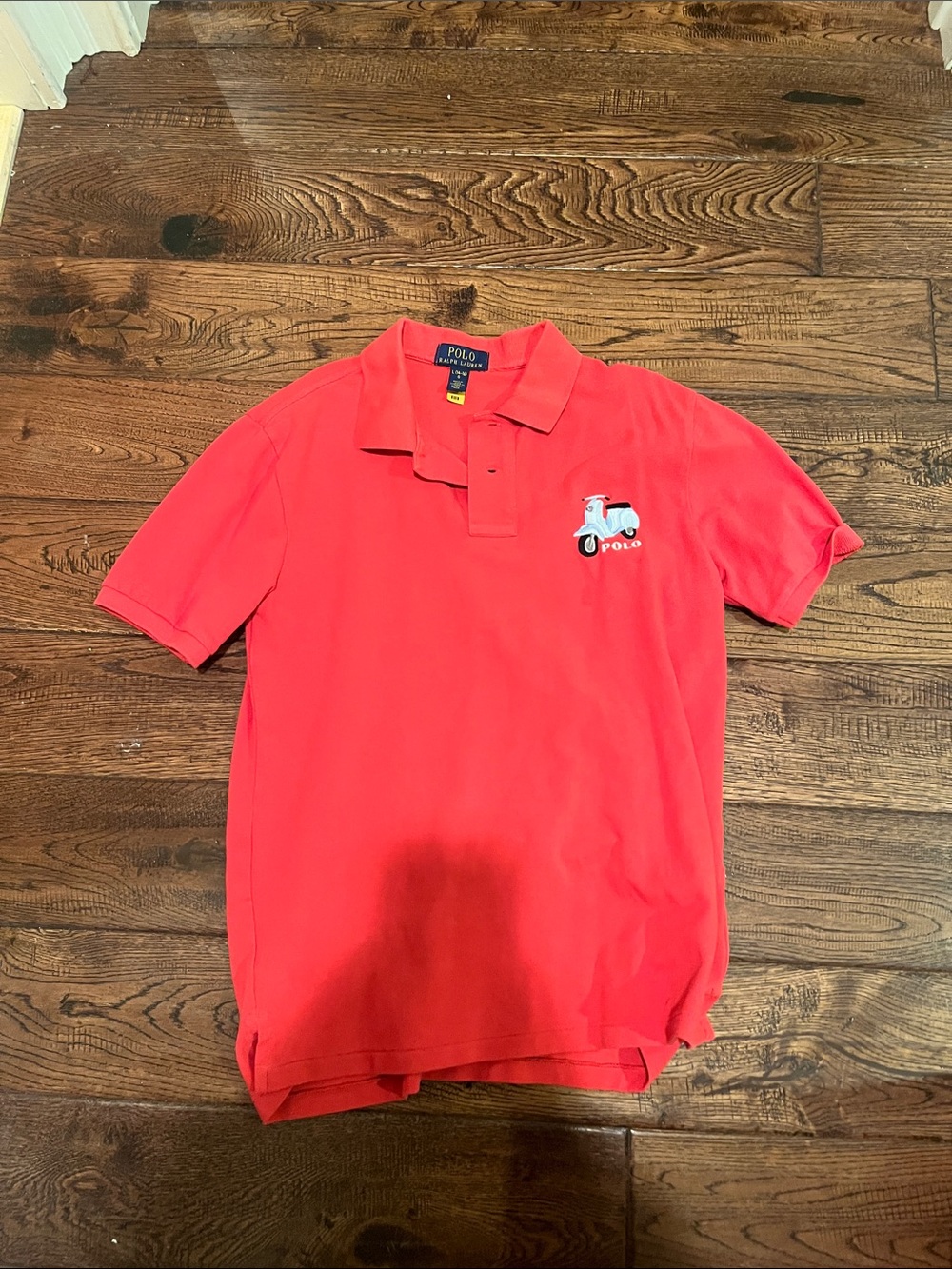 Polo by Ralph Lauren Bright Red Short-Sleeve Polo with Scooter Patch